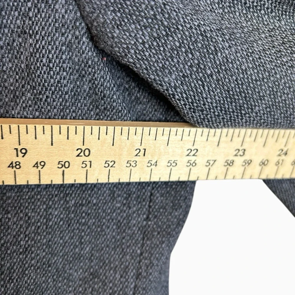 VTG Pendleton Suede Shoulder Elbow Patches Wool Blazer Tweed Coat Gray 44 Long